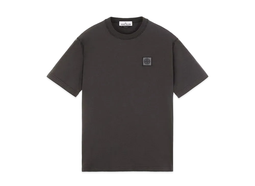 Stone Island 23742 20/1 COTTON JERSEY 'FISSATO' EFFECT_SLIM FIT "Steel Grey"