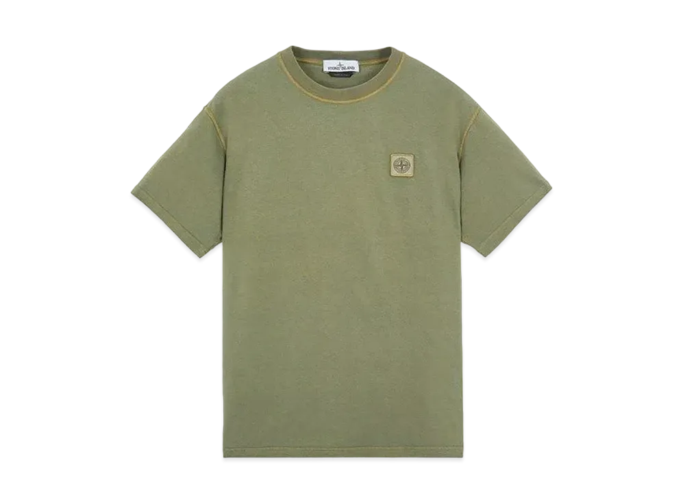 Stone Island 23742 20/1 COTTON JERSEY 'FISSATO' EFFECT_SLIM FIT "Sage Green"