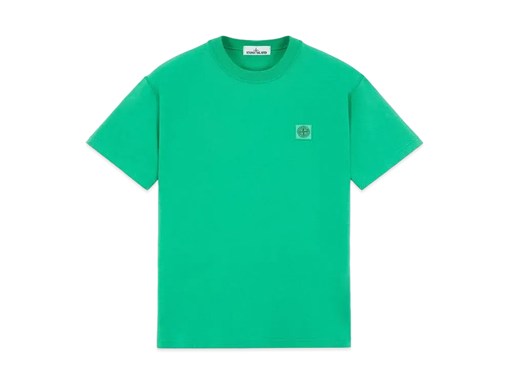 Stone Island 23742 20/1 COTTON JERSEY 'FISSATO' EFFECT_SLIM FIT "Green"