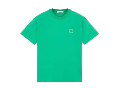 Stone Island 23742 20/1 COTTON JERSEY 'FISSATO' EFFECT_SLIM FIT "Green"