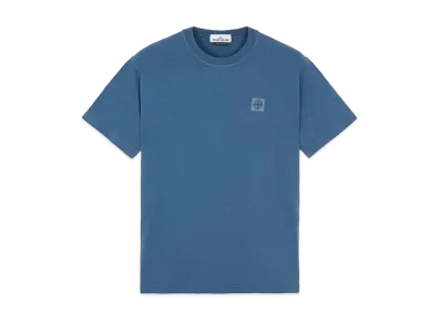 Stone Island 23742 20/1 COTTON JERSEY 'FISSATO' EFFECT_SLIM FIT "Teal"