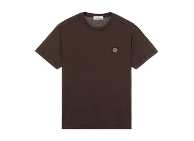 Stone Island 24113 60/2 COTTON JERSEY _SLIM FIT "Dark Brown"