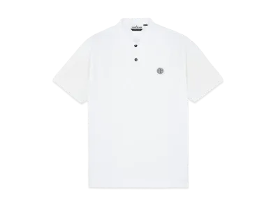Stone Island 22R39 50/2 COTTON PIQUE_REGULAR FIT "White"