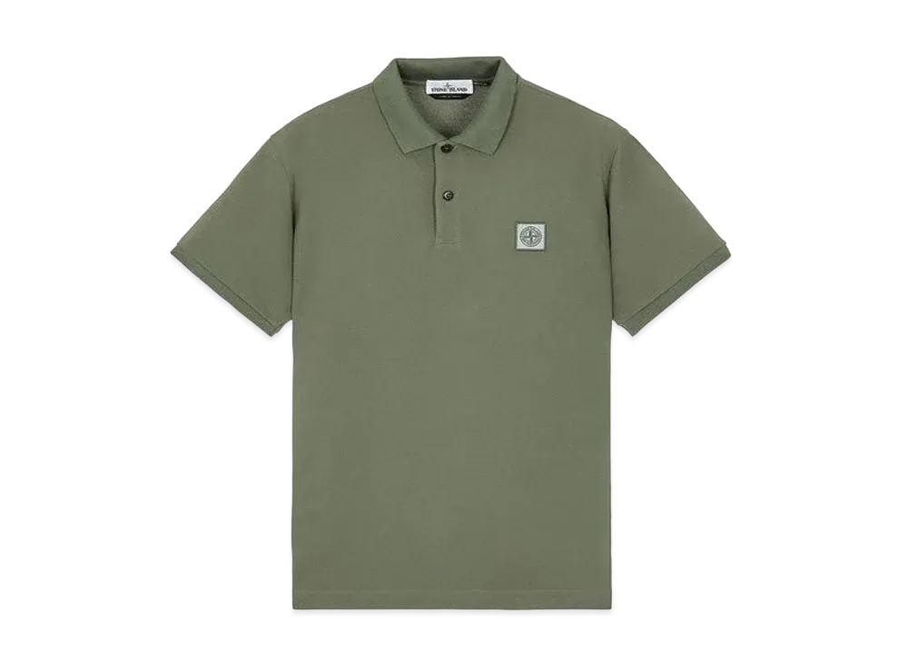 Stone Island 22R39 50/2 COTTON PIQUE_REGULAR FIT "Sage Green"