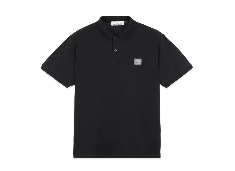 Stone Island 22R39 50/2 COTTON PIQUE_REGULAR FIT "Black"