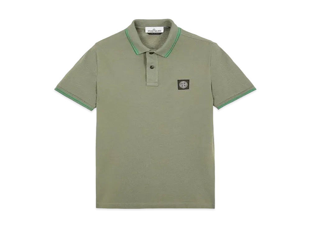 Stone Island 22S18 STRETCH COTTON PIQUE_SLIM FIT "Sage Green"