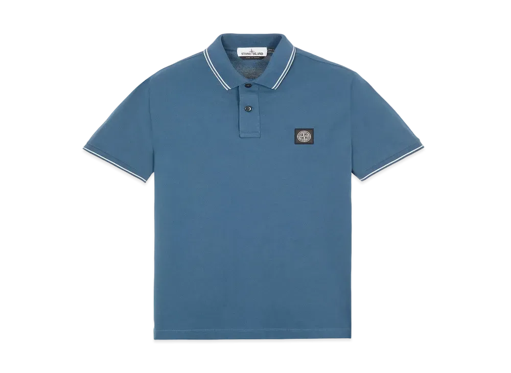 Stone Island 22S18 STRETCH COTTON PIQUE_SLIM FIT "Teal"