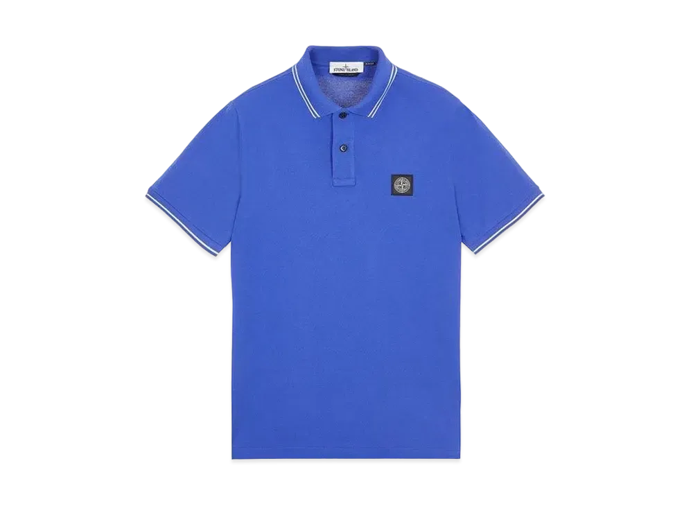 Stone Island 22S18 STRETCH COTTON PIQUE_SLIM FIT "Periwinkle"