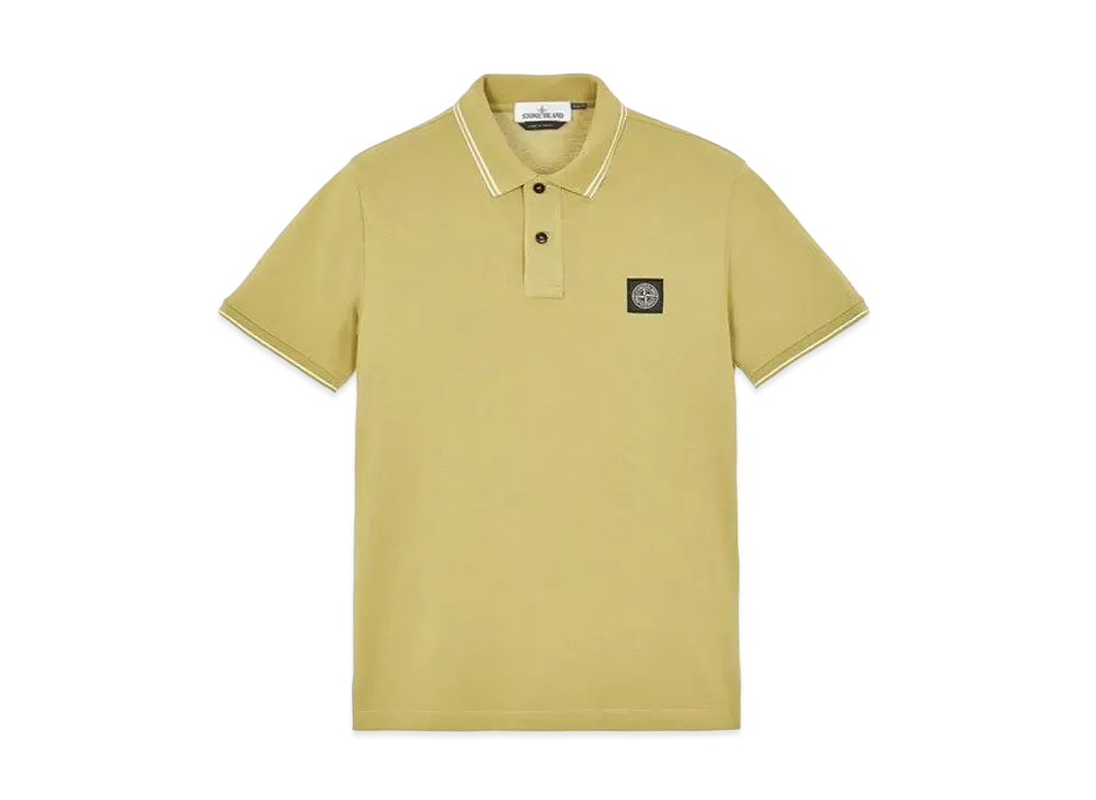 Stone Island 22S18 STRETCH COTTON PIQUE_SLIM FIT "Dark Beige"