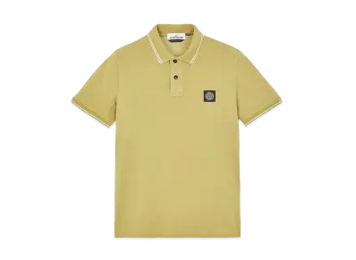 Stone Island 22S18 STRETCH COTTON PIQUE_SLIM FIT "Dark Beige"
