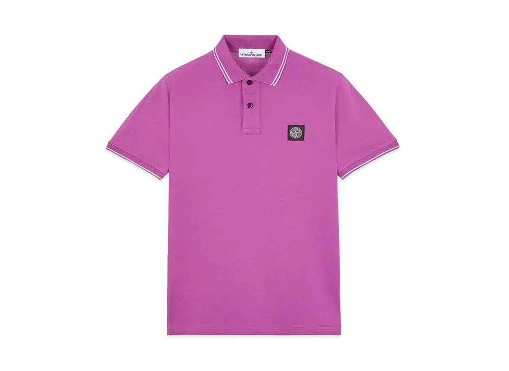 Stone Island 22S18 STRETCH COTTON PIQUE_SLIM FIT "Magenta"