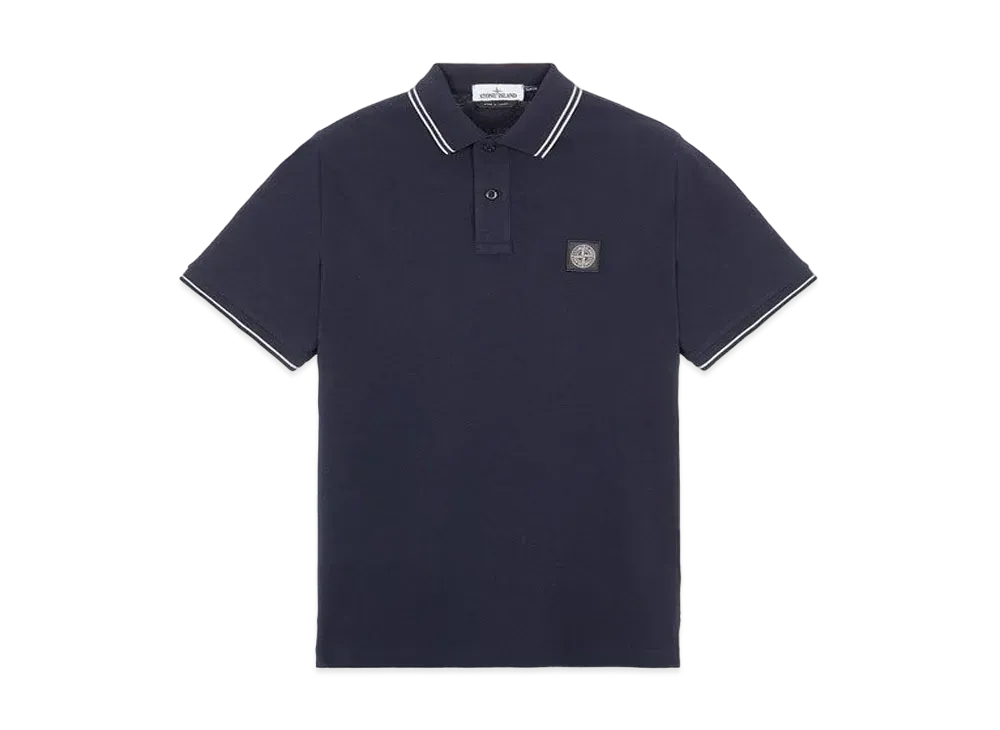 Stone Island 22S18 STRETCH COTTON PIQUE_SLIM FIT "Blue"