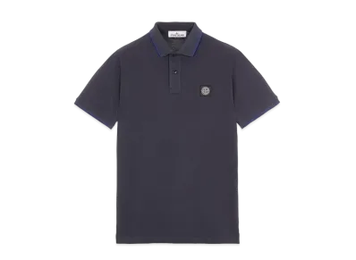 Stone Island 22S18 STRETCH COTTON PIQUE_SLIM FIT "Ink Blue"