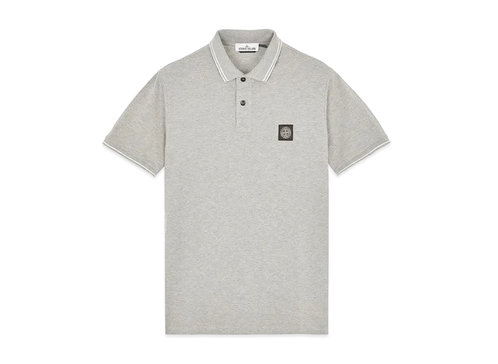 Stone Island 22S18 STRETCH COTTON PIQUE_SLIM FIT "Dust Melange"