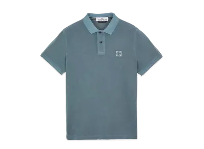 Stone Island 22S67 COTTON PIQUE PIGMENT DYED_SLIM FIT "Dark Beige"