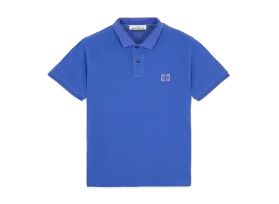 Stone Island 22S67 COTTON PIQUE PIGMENT DYED_SLIM FIT "Periwinkle"