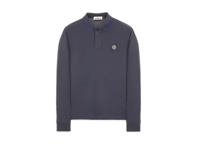 Stone Island 2SS18 STRETCH COTTON PIQUE_SLIM FIT "Ink Blue"