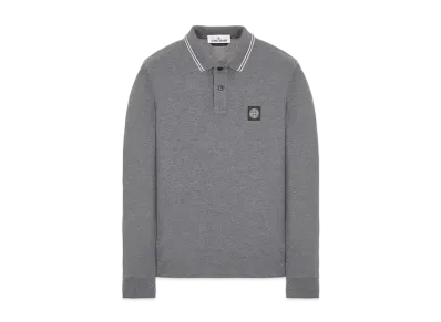 Stone Island 2SS18 STRETCH COTTON PIQUE_SLIM FIT "Dark Grey"