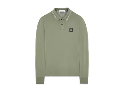 Stone Island 2SS18 STRETCH COTTON PIQUE_SLIM FIT "Sage Green"