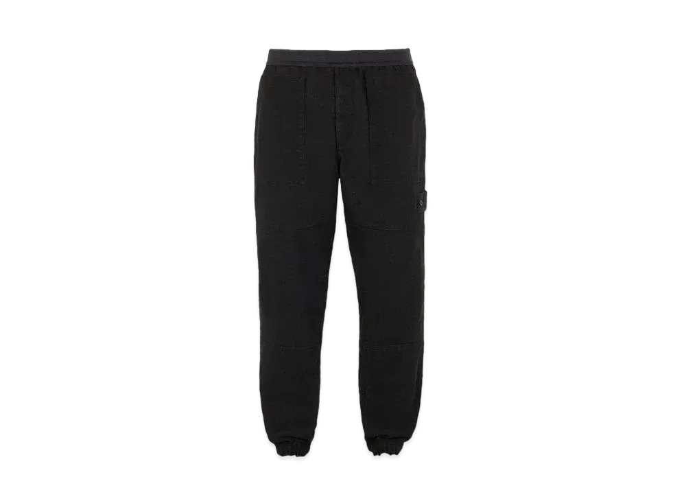 Stone Island 311F3 COTTON NYLON MOLESKIN-TC_GHOST PIECE - REGULAR FIT "Black"