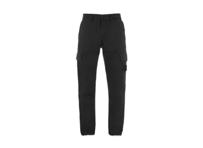 Stone Island 312F2 STRETCH COTTON WOOL SATIN_GHOST PIECE - REGULAR TAPERED FIT "Black"