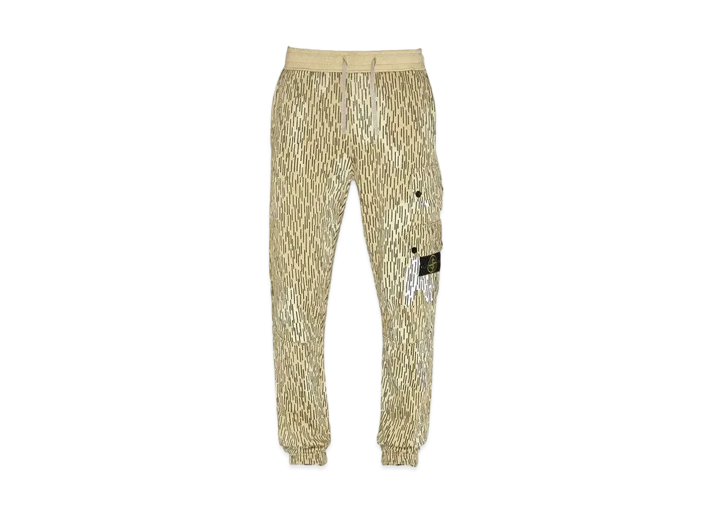 Stone Island 651E3 COTTON FLEECE 'RAIN CAMO' PRINT_REGULAR FIT "Ibory"