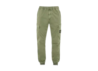 Stone Island 313L1 STRETCH BROKEN TWILL COTTON_'OLD' EFFECT_REGULAR TAPERED FIT "Sage Green"