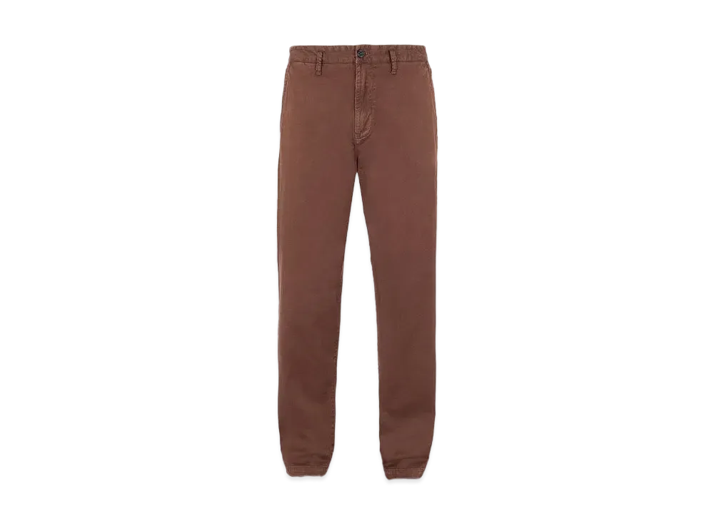 Stone Island 315L1 STRETCH BROKEN TWILL COTTON_'OLD' EFFECT_REGULAR FIT "Mahogany Brown"