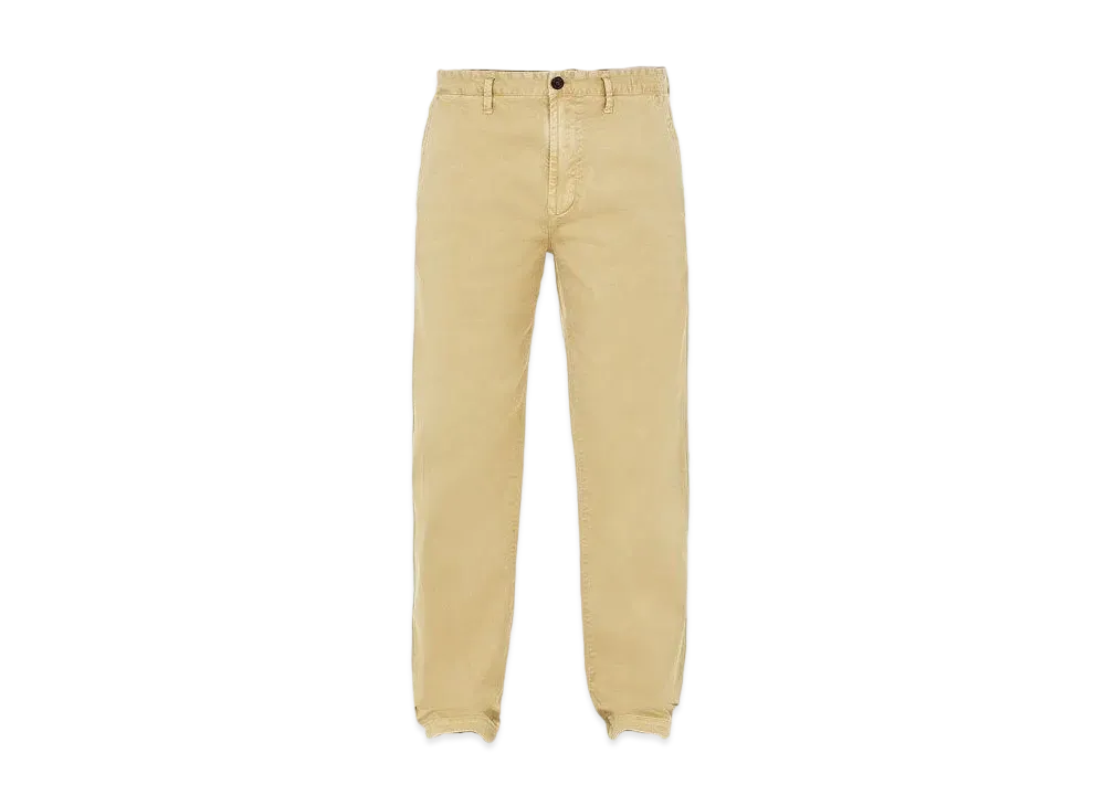 Stone Island 315L1 STRETCH BROKEN TWILL COTTON_'OLD' EFFECT_REGULAR FIT "Ibory"