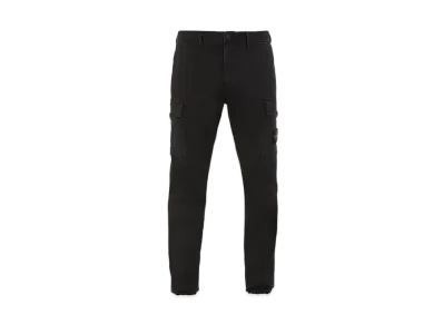 Stone Island 318L1 STRETCH BROKEN TWILL COTTON_'OLD' EFFECT_SLIM FIT "Black"