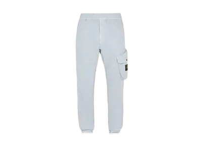 Stone Island 30104 BRUSHED TEXTURED RECYCLED COTTON_REGULAR TAPERED FIT "Pearl Grey"