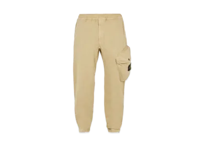 Stone Island 30104 BRUSHED TEXTURED RECYCLED COTTON_REGULAR TAPERED FIT "Ibory"