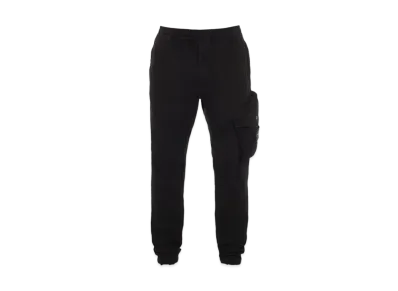 Stone Island 30104 BRUSHED TEXTURED RECYCLED COTTON_REGULAR TAPERED FIT "Black"