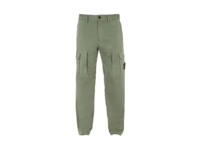 Stone Island 30214 STRETCH COTTON WOOL SATIN_LOOSE FIT "Sage Green"
