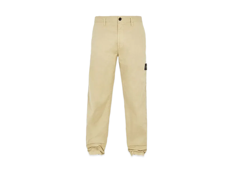 Stone Island 30310 STRETCH COTTON GABARDINE_REGULAR FIT "Ibory"