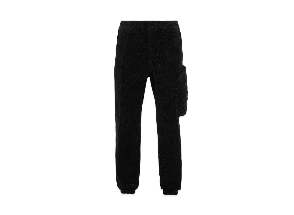 Stone Island 30811 COTTON CORDUROY_REGULAR TAPERED FIT "Black"