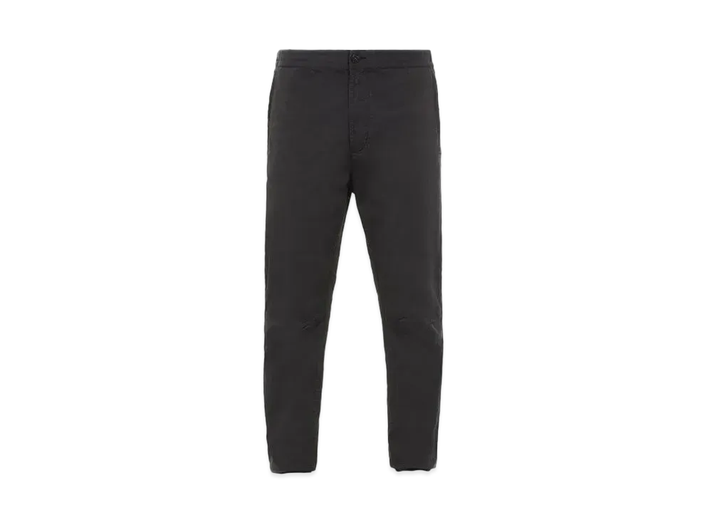 Stone Island 30914 STRETCH COTTON WOOL SATIN_REGULAR TAPERED FIT "Black"