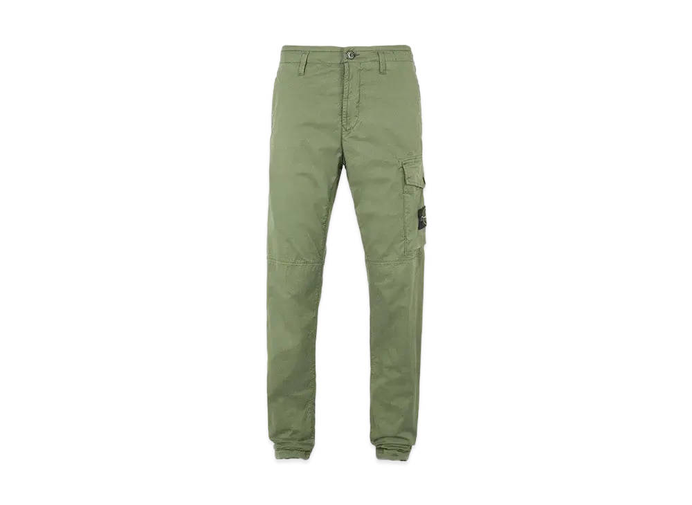 Stone Island 31410 STRETCH COTTON GABARDINE_SLIM FIT "Sage Green"