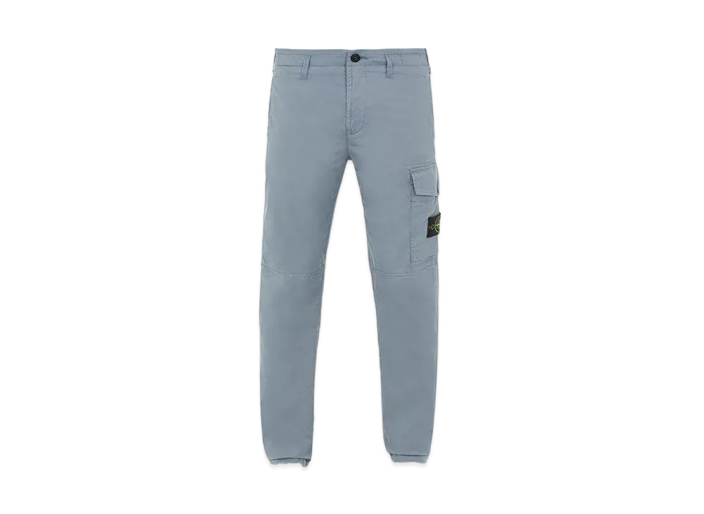 Stone Island 31410 STRETCH COTTON GABARDINE_SLIM FIT "Pastel Blue"