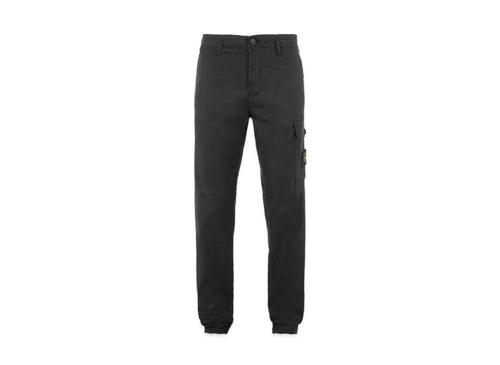Stone Island 31410 STRETCH COTTON GABARDINE_SLIM FIT "Black"
