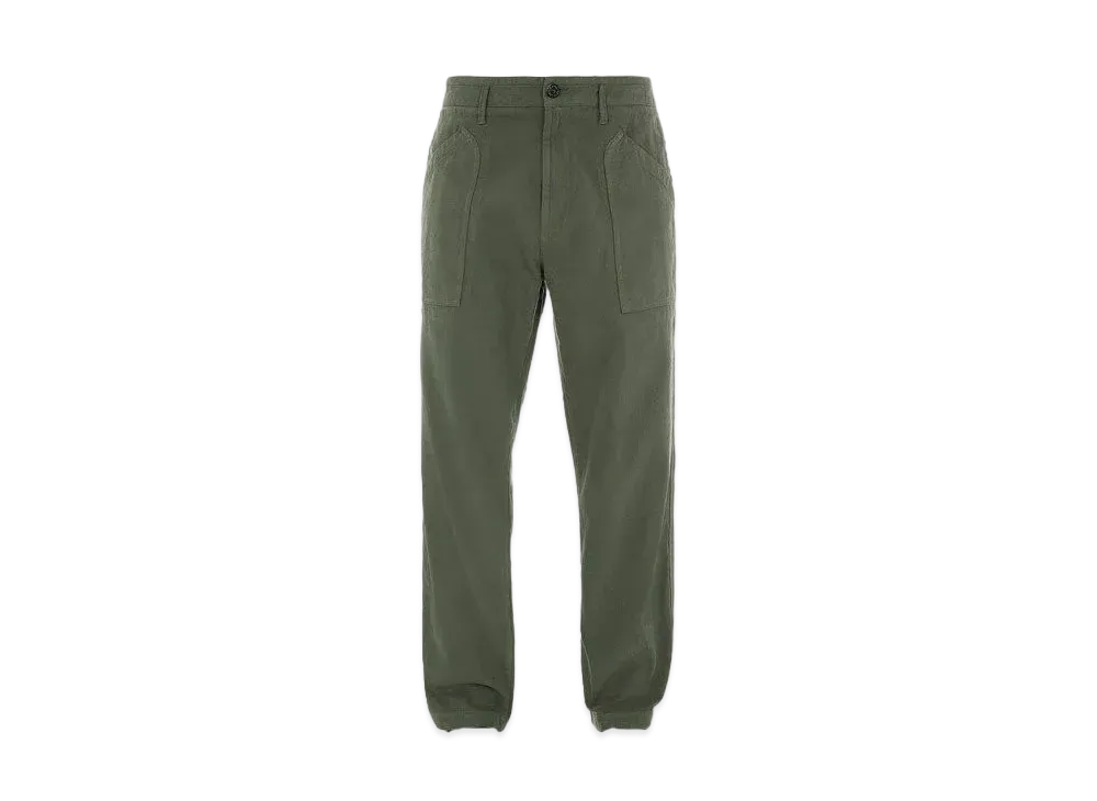 Stone Island 31604 TEXTURED BRUSHED RECYCLED COTTON "Sage Green"