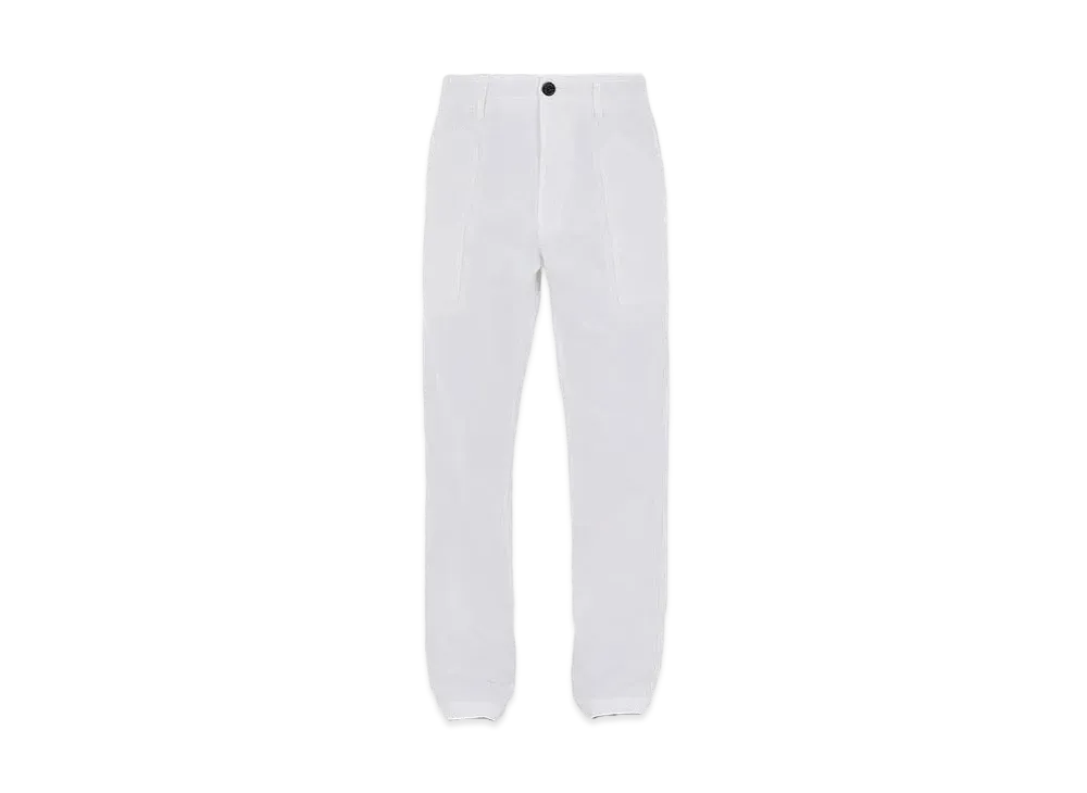 Stone Island 31604 TEXTURED BRUSHED RECYCLED COTTON "White"
