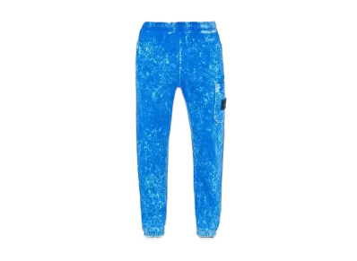 Stone Island 61438 COTTON FLEECE + OFF-DYE OVD TREATMENT_REGULAR FIT "Ultramarine Blue"