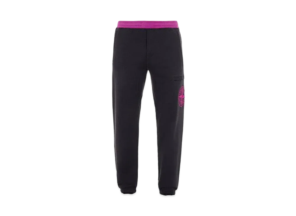 Stone Island 62937 DIAGONAL POLYESTER COTTON FLEECE_REGULAR FIT "Magenta"