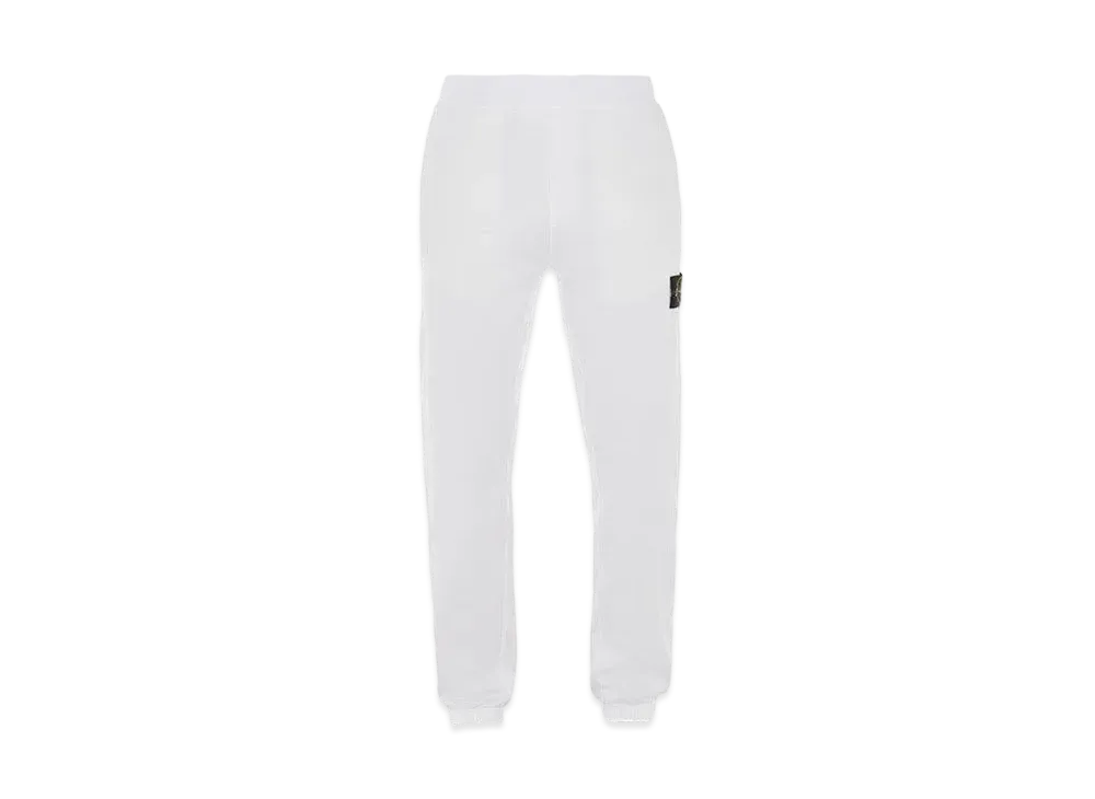 Stone Island 63347 COTTON NYLON FLEECE_REGULAR FIT "White"