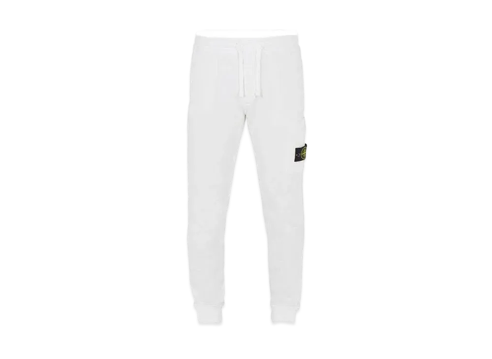 Stone Island 64520 BRUSHED COTTON FLEECE_SLIM FIT "White"