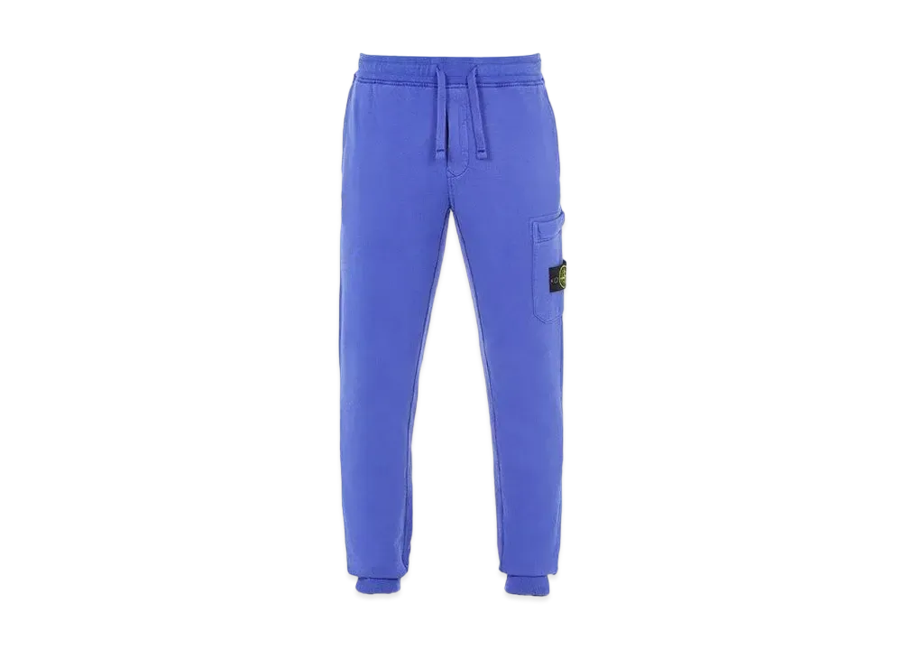 Stone Island 64520 BRUSHED COTTON FLEECE_SLIM FIT "Periwinkle"