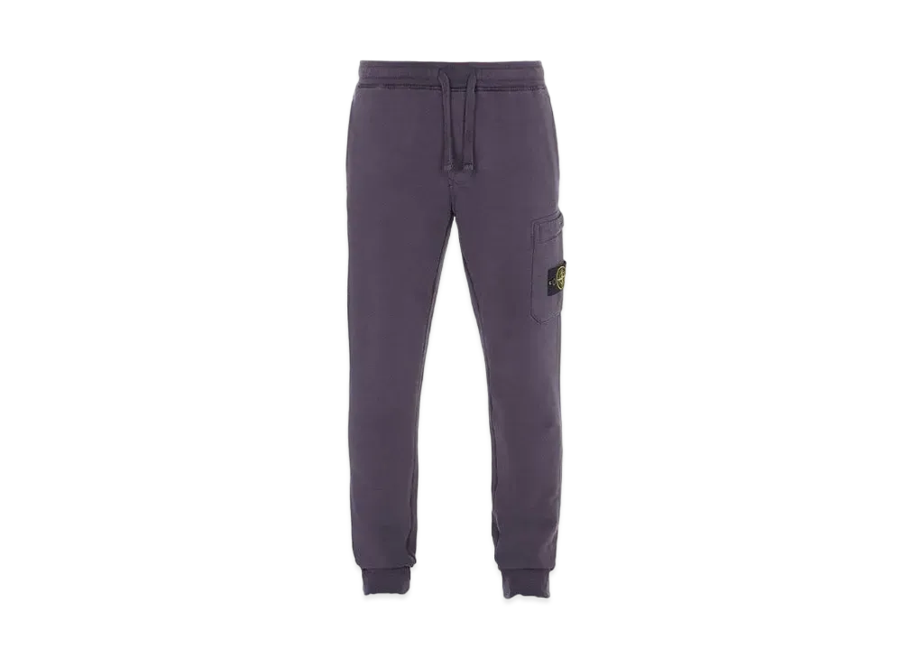 Stone Island 64520 BRUSHED COTTON FLEECE_SLIM FIT "Ink Blue"