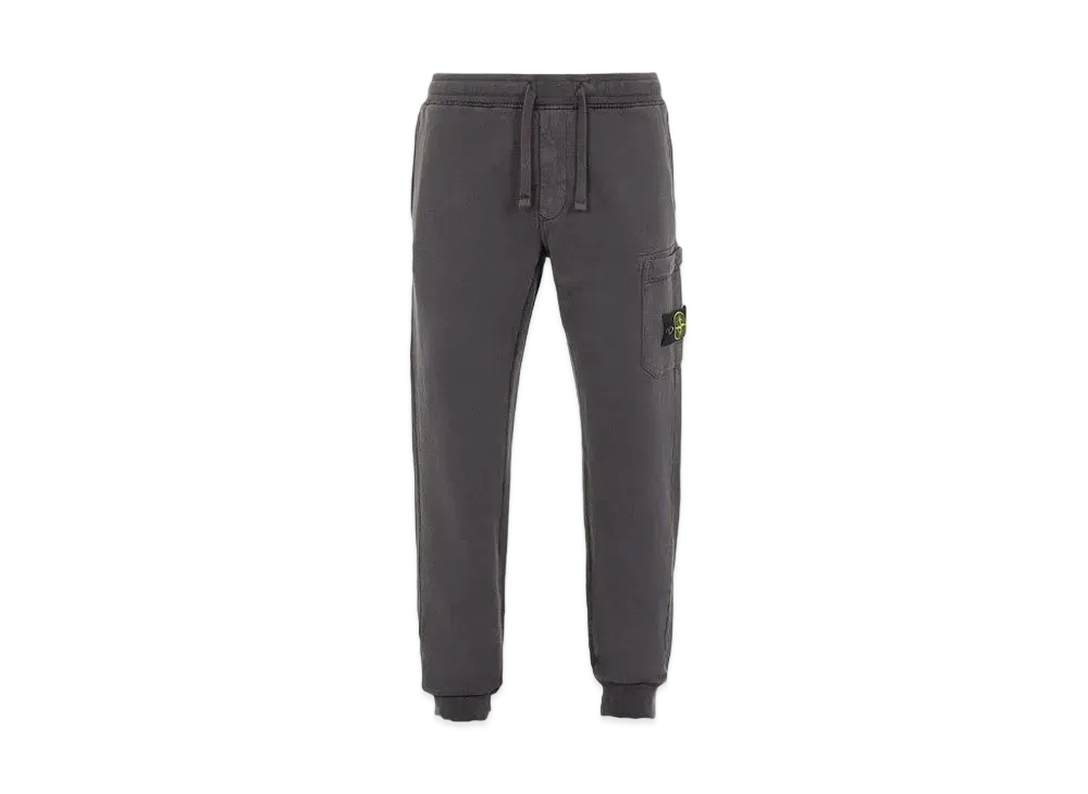 Stone Island 64520 BRUSHED COTTON FLEECE_SLIM FIT "Steel Grey"