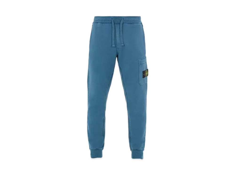 Stone Island 64520 BRUSHED COTTON FLEECE_SLIM FIT "Teal"